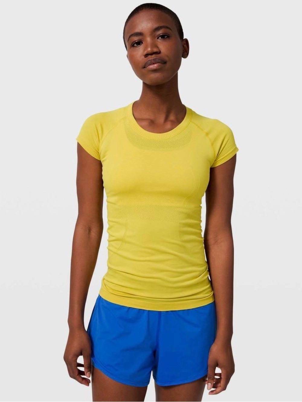 lululemon athletica Short-Sleeve Performance Top in Bright Yellow